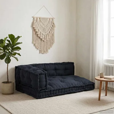 Produktbild von vidaXL Pallet Sofa Kissen 3 stk. Stoff Anthrazit 120 x 80 x 38 cm