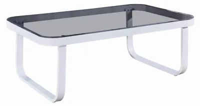 Produktbild von Aluminium Gartentisch RARO mit Glasplatte für Balkon und Terrasse