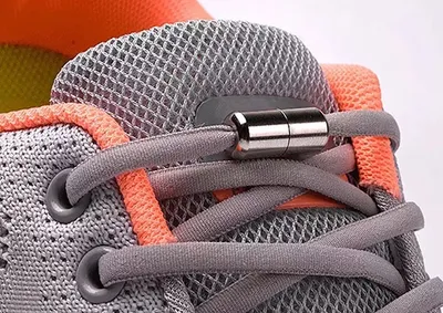 Produktbild von GKA 2 Paar Elastische Schnürsenkel mit Metallkappe schwarz Schnürsenkel ohne binden für Kinder Erwachsene Sneaker Sportschuhe mit Drehverschluss keine Schleifen binden