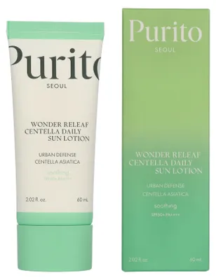Zdjęcie produktu dla PURITO SEOUL - Wonder Releaf Centella Daily Sun Lotion - Ultralekki Krem Przeciwsłoneczny - 60ml