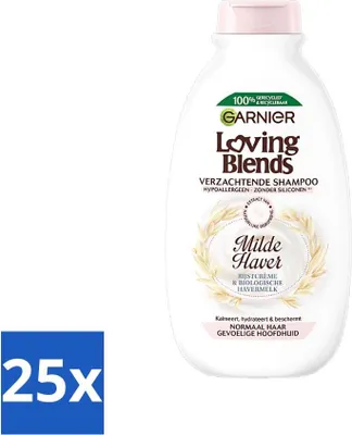 Produktbild von Garnier Loving Blends Mildes Hafershampoo 300 ml - Vorteilspack - 25 Stücke