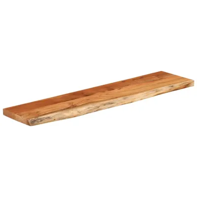 Produktbild von Wandregal 80x20x3,8 cm Rechteckig Massivholz Akazie Baumkante