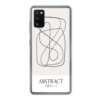 Produktbild von MuchoWow® Handyhülle Schutzhülle Hülle für Samsung Galaxy A41 Kunst - Linienkunst - Abstrakt Silikon Softcase Handy Hülle - Mobiltelefon