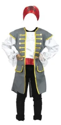 Produktbild von PartyPro Piratenjacke und Schal 4-6 Jahre