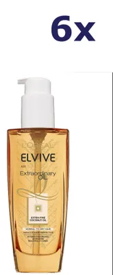Produktbild von 6x L'Oreal Elvive Extraordinary Oil 100ml Coconut haarolie