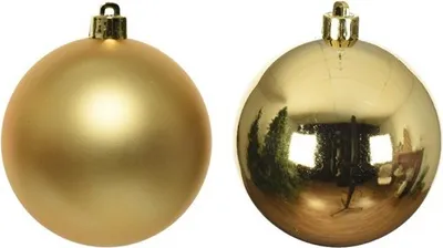 Produktbild von Weihnachtskugeln Glas 6cm x 20 Stück - Hellgold