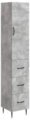 Produktbild von vidaXL Schrankset 2 pcs Betongrau 33 x 34,5 x 90 cm Holzwerkstoff
