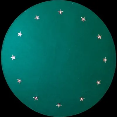Produktbild von Best Season LED-Baumteppich, Material: Filz, Farbe grün, ca. 1 m Ø, 12 w/w LED, Trafo, indoor, 607-06