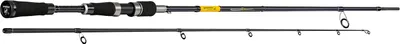 A fishing rod is shown from two different angles against a white background.