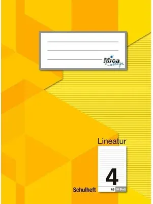 Produktbild von Schulheft A5 - Lineatur 4 - liniert - 16 Blatt