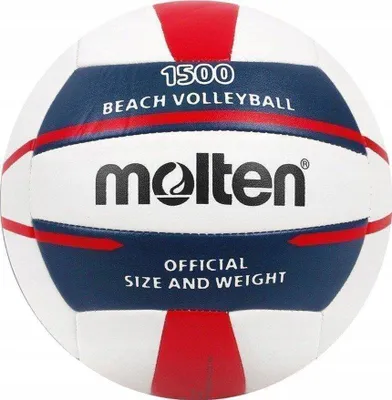 Produktbild von Molten V5b1500 Beachvolleyball - Rot / Blau / Weiß  | Größe: 5
