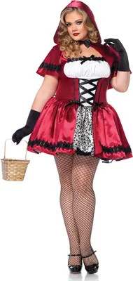 Produktbild von Gothic Rotkäppchenkostüm Curvy Size