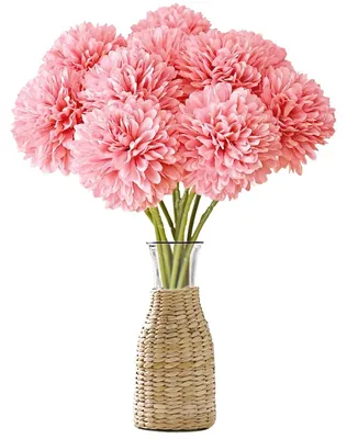 Productafbeelding van Kunsthortensia Realistisch - Kunstbloemen Boeket - Kunstmatige Hortensia - Decoratieve Bloemen - Bruiloft Decoratie - Set van 12 Stuks
