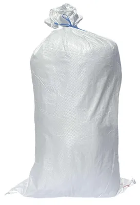 Produktbild von 10x Schwerlastsack Gewebesack Laubsack Styroporsack Lagersack PP mit rotem Streifen 800 x 1800 mm 180g WEISS