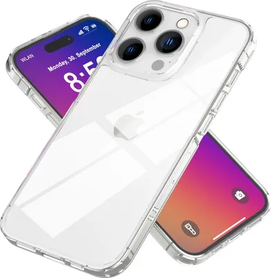 Zdjęcie produktu dla NALIA Przezroczyste etui na iPhone'a 16 Pro Max – zapobiegające żółknięciu i odporne na uderzenia – BLYSS (tył o wyglądzie szkła) – marka z Berlina