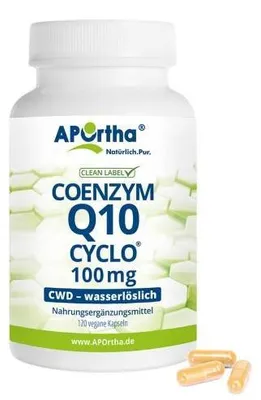 Produktbild von APOrtha Coenzym Q10 CWD -100 mg - 120 vegane Kapseln