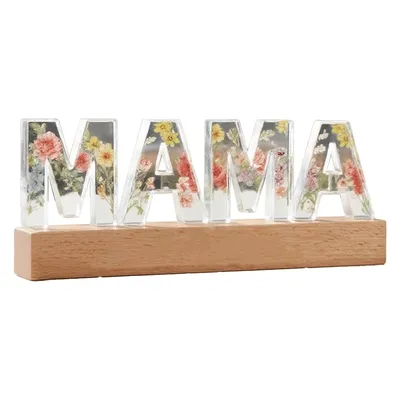 Produktbild von Muttertagsgeschenk LED Lampe, personalisierte Nachtlicht Dekoration, Geburtstag & Weihnachten, Geschenk für Mama