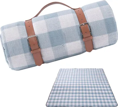 Obrázek produktu pro Pikniková/plážová deka, extra velká, voděodolná, omyvatelná, třívrstvá, silná, měkká, šetrná k pokožce, skládací a přenosná podložka pro pikniky a dovolenou o víkendech