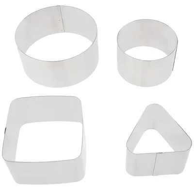Image de Emporte-pièces set - 4 pièces - Acier inoxydable - Lave-vaisselle