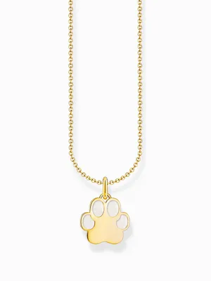Produktbild von Thomas Sabo KE2266-427-14-L45V Damen-Halskette mit Pfoten-Anhänger vergoldet