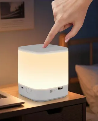 Productafbeelding van Dimbare LED Tafellamp met Touchbediening, USB Oplaadbaar en Draadloos