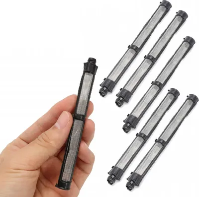 Produktbild von Rosfix 5X Fingerfilter 60 Mesh – Filtereinsatz für Farbspritzpistole | Metall & Kunststoff | Kompatibel mit Graco FTX XTR Contractor