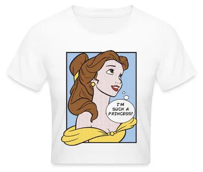 Produktbild von Belle I'm Such A Princess Crop Top, S, Weiß