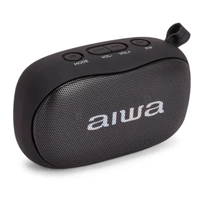 Obrázok produktu pre Aiwa BS-110BK Mini Bluetooth reproduktor s karabínou 10W HyperBass Music Box