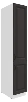 Produktbild von Küchen Vorratshochschrank 40 cm Stilo Grau Küchenzeile Küchenblock