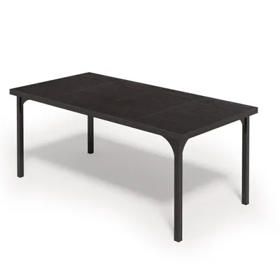 Produktbild von Esstisch, Küchentisch, Rechteckiger Esstisch, 8 Personen,180 × 90 × 76cm,Schwarz