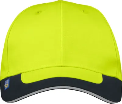 Produktbild von Kappe Modell 9013 mit Sicherheitsfunktion, Reflektor-Klettverschluss und gebogenem Schirm