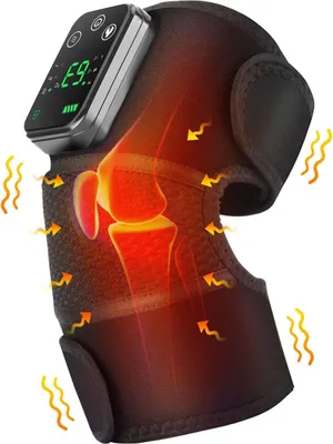 Produktbild von Good4You® Elektrisches Knie-Massagegerät mit Wärmefunktion und Vibration – Heizkissen für Knie, Schulter und Ellbogen