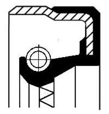 Produktbild von CORTECO 01019463B Wellendichtring, Verteilergetriebe x