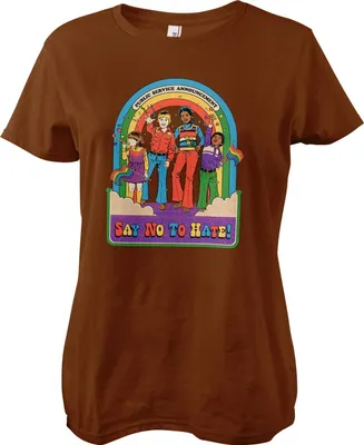 Produktbild von Say No To Hate Girly Tee - X-Large - Brown