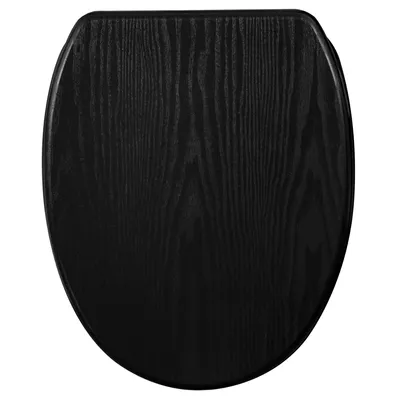 Immagine prodotto di SANILO® Sedile WC con chiusura ammortizzata e chiusura rapida Black Wood, coperchio WC direttamente dal produttore, coperchio WC, sedile WC, coperchio WC