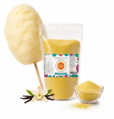 Obrázok produktu pre Aromatický cukor na cukrovú vatu vanilková príchuť 1 kg vrecko