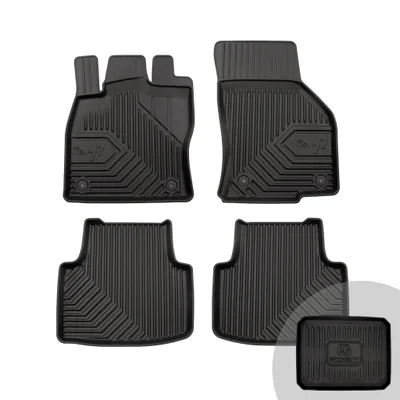 Produktbild von FROGUM No.77 Gummimatten Ganzjahresset von Auto Fußmatten Autofussmatten für Volkswagen Passat B8 ab 2014