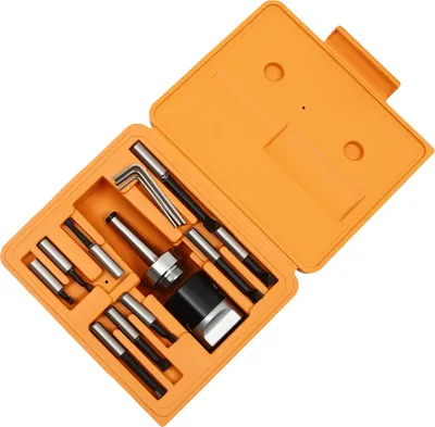 Image de Boring Head Set, assortiment de perçage polyvalent de 9 pièces, contrôle précis, noir
