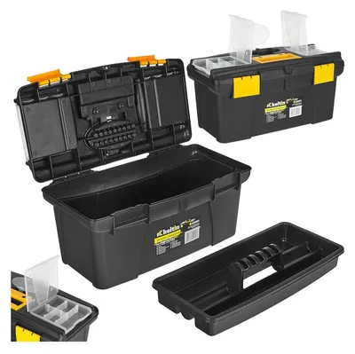 Immagine prodotto di Cassetta porta utensili, nero/giallo, 16", 49 x 27.5 x 24 cm Keltin