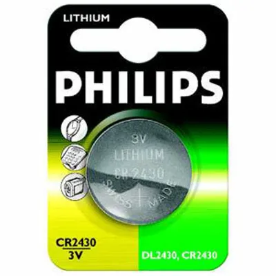Produktbild von Philips Minicells Akku CR2430/00B, Einwegbatterie, Alkali, 3 V, 5 g