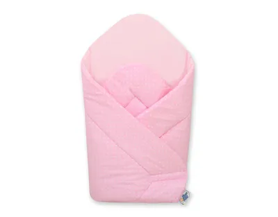 Produktbild von Versteifte Wickeldecke - Teddybär mit rosa Schleife