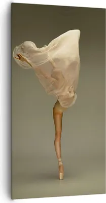 Produktbild von Bild auf Leinwand - Leinwandbild - Einteilig - Ballerina Figur Tanzen - 65x120cm - Wand Bild - Wanddeko - Wandbilder - Leinwanddruck - Bilder - Wanddekoration - Leinwand bilder - PA65x120-4715