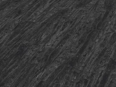 Produktbild von Meister | 2,695 m² | Schwarz 8mm Designboden DB 500 S Black Lava 7323 Fliese strukturiert, Klick Bodenbelag mit Trittschalldämmung, feine Steinoptik, lichtecht, druckbeständig, fuer Fussbodenheizung geeignet