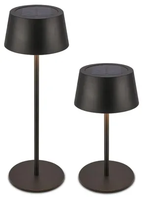 Obrázek produktu pro Solární stolní lampa s dotykovým stmívačem 2W 160 lm CCT Nastavitelná bílá Awia černá