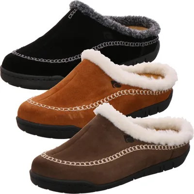 Produktbild von Rohde Damen Pantoffeln Hausschuhe Leder Mira 6638, Größe:41 EU, Farbe:Braun