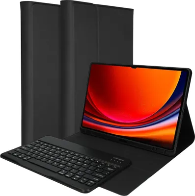 Productafbeelding van Accezz Bluetooth Keyboard Bookcase voor de Samsung Galaxy Tab S9 Plus - QWERTY / NL - Zwart