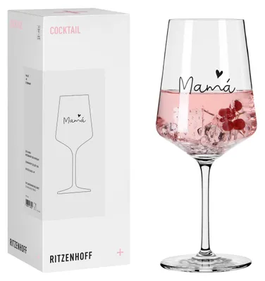 Produktbild von Ritzenhoff Sprüche Cocktailglas #9 Mama Motiv 544 ml Kristallglas
