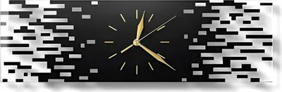 Produktbild von Lanmou Wanduhr, ohne Geräusche zu ticken, Wohnzimmer moderne 50 x 15 cm schwarze stille Acryldekorationen
