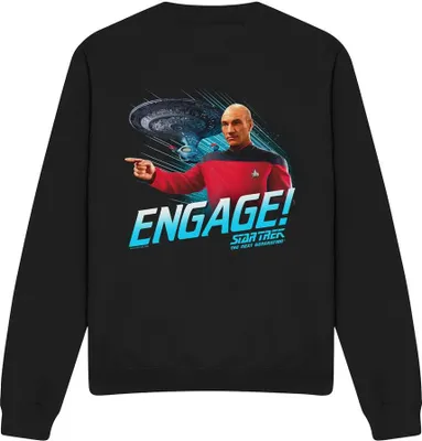 Productafbeelding van Star Trek - "Engage" sweater voor heren/dames, uni model, TV11323 (maat L) (zwart)