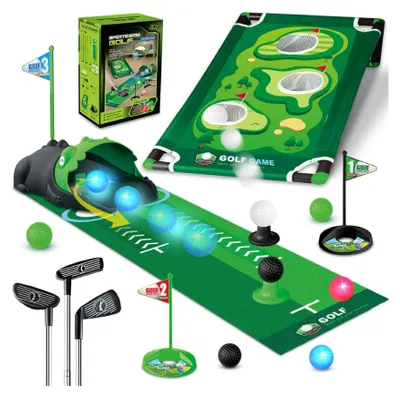 Produktbild von 3-in-1-Golffernset für Kinder mit automatischem Golfballrückführsystem